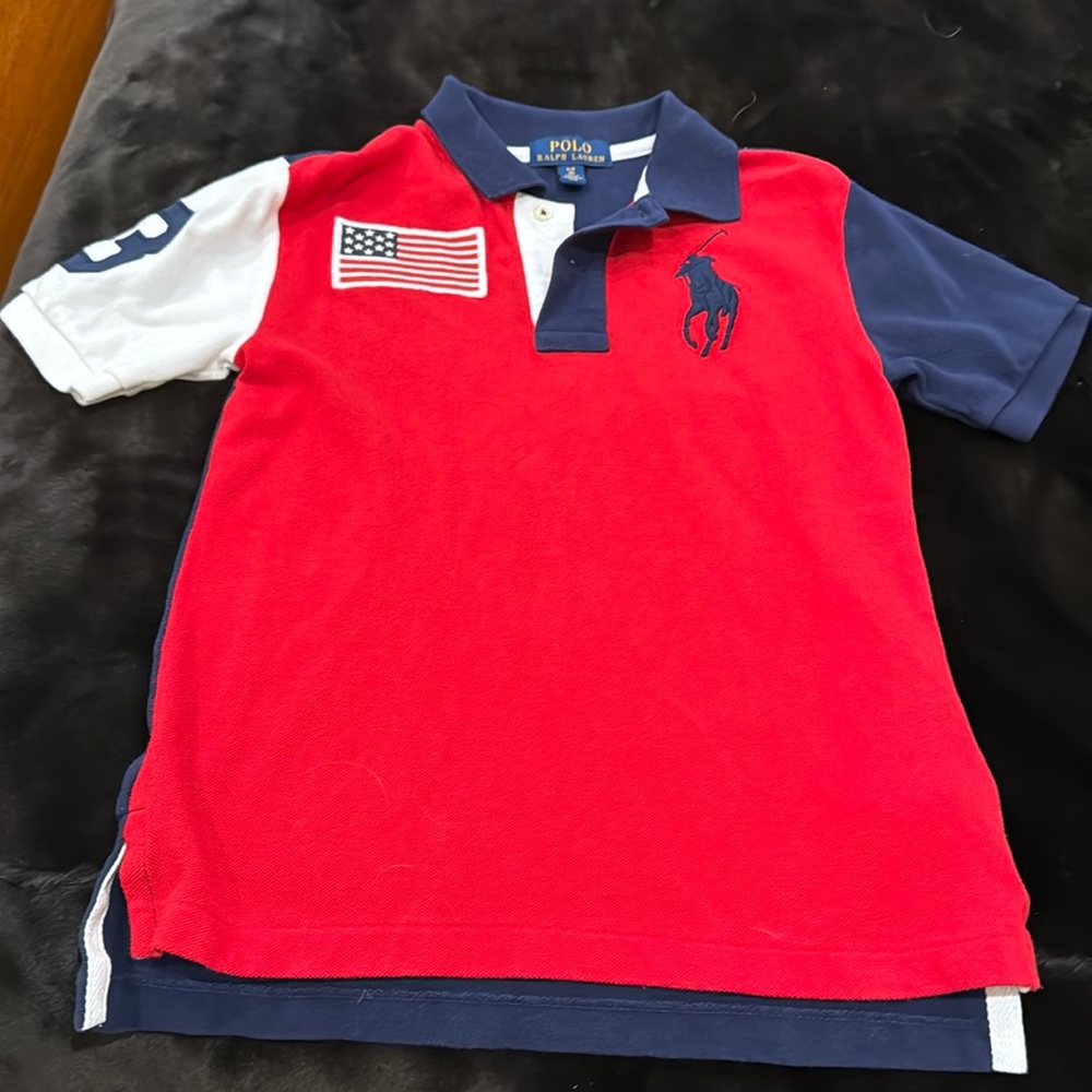 Two Ralph Lauren children boys polo shirts bundled sold together